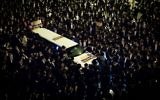 Thousands of Ultra-Orthodox Jewish men attend a march in support of two Jewish seminary students draft dodgers who were sent to jail, Jerusalem, April 11, 2017. (Yonatan Sindel/Flash90)