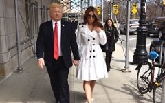 Mira Tzur works as a Melania Trump impersonator alongside John Di Domenico. (Courtesy of Mira Tzur)
