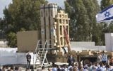 The David's Sling missile defense system seen at the Hatzor Air Base, Israel. Sunday, April 2, 2017. (AP Photo/Sebastian Scheiner)