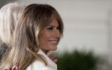 US first lady Melania Trump during a speech by President Donald Trump in the East Room of the White House in Washington, March 29, 2017. (AP Photo/Andrew Harnik, File)