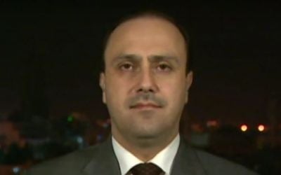 Jordanian government spokesman Mohammed Momani. (Screen capture: YouTube)
