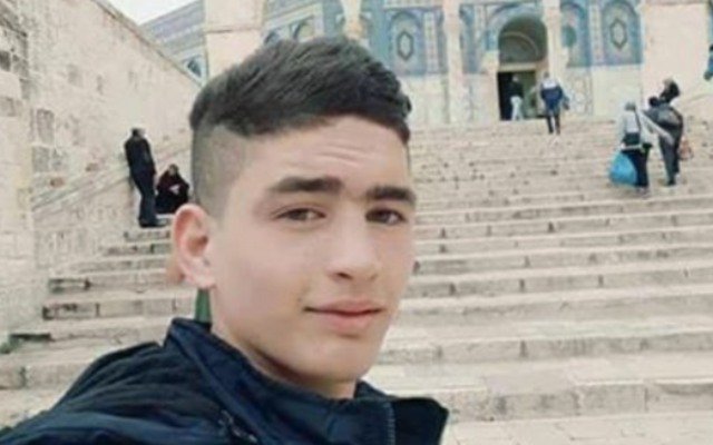 Ahmad Jazal, 17, from the West Bank village of Sebastia, near Nablus, in a selfie he took on the Temple Mount before he attacked Israelis and was killed in the Old City on April 1, 2017 (via Twitter) Ahmad Jazal, 17, from the West Bank village of Sebastia, near Nablus, in a selfie he took on the Temple Mount before he attacked Israelis and was killed in the Old City on April 1, 2017 (via Twitter)