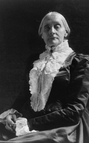 Susan B. Anthony was unable to reverse history's momentum on the Adam and Eve story. (Public domain)