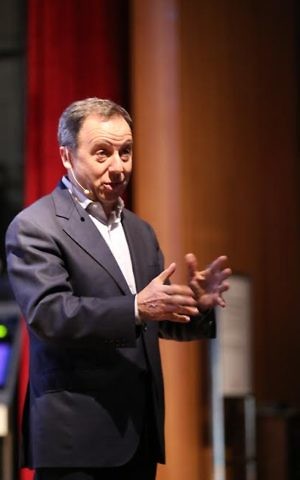 Ron Suskind addressing the crowd at the March 29, 2017 screening of 'Life Animated' at the ReelAbilities film festival at the Museum of Science, Boston. (Courtesy MSB)