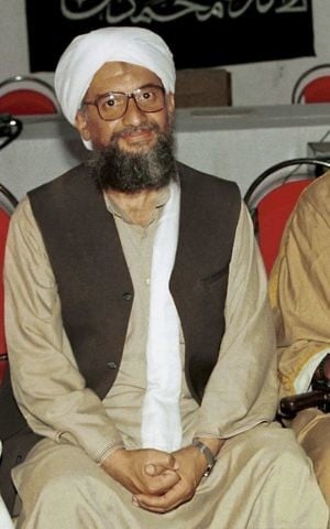 In this 1998 file photo, Ayman al-Zawahiri poses for a photograph in Khost, Afghanistan. (AP/Mazhar Ali Khan)