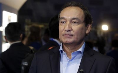 United Airlines CEO Oscar Munoz in New York on June 2, 2016. (AP Photo/Richard Drew, File)