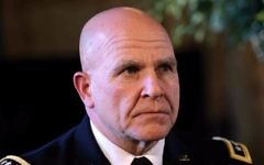 In this Feb. 20, 2017, file photo, Army Lt. Gen. H.R. McMaster listens as US President Donald Trump announces he will be the new national security adviser. (AP Photo/Susan Walsh, File)