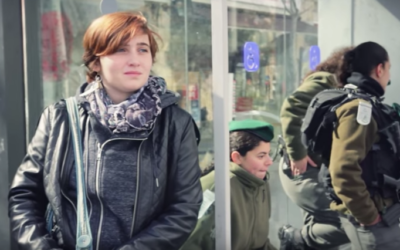 Batsheva Shachnowitz, the voice and star of the winning video she made with her sister, Sivan Felder, about their family's move to Israel (Courtesy 'Olah Chadasha')