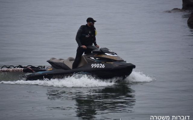Police search for three youths who went missing on the Sea of Galilee on April 16, 2017. (Police spokesperson) Police search for three youths who went missing on the Sea of Galilee on April 16, 2017. (Police spokesperson)