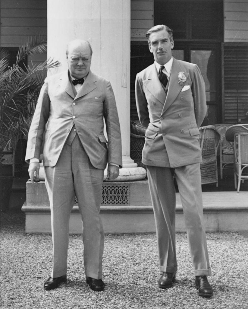 UK Prime Minister Winston Churchill (l) and Foreign Affairs Secretary War Anthony Eden in 1943. (Public Domain) UK Prime Minister Winston Churchill (l) and Foreign Affairs Secretary Anthony Eden in 1943. (Public Domain)