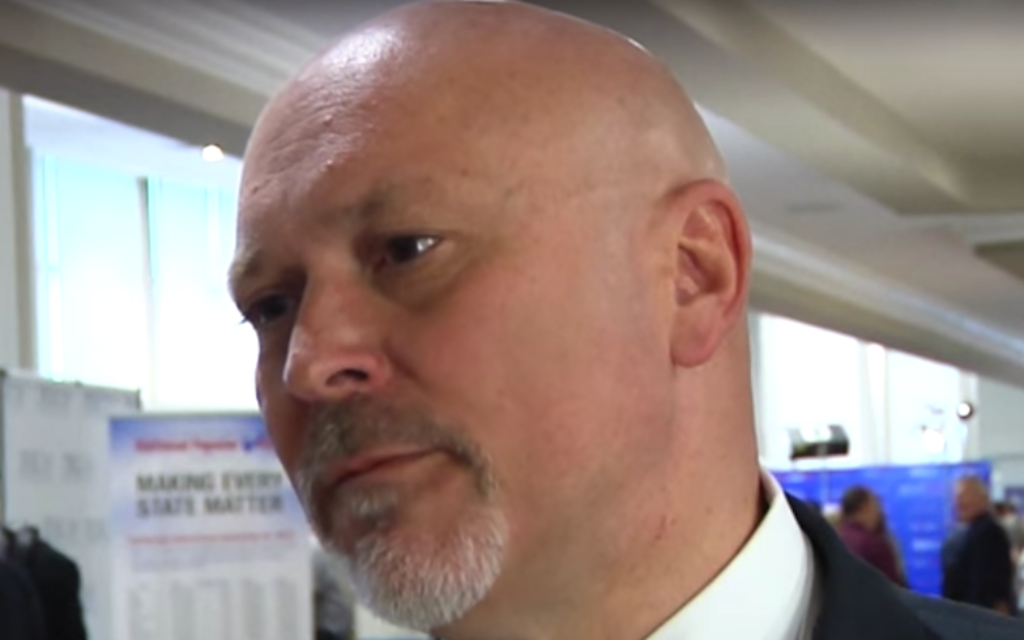 Alan Clemmons, shown in 2015, called J Street anti-Semitic at an event on March 29. (Screenshot from YouTube) Alan Clemmons, shown in 2015, called J Street anti-Semitic at an event on March 29. (Screenshot from YouTube)