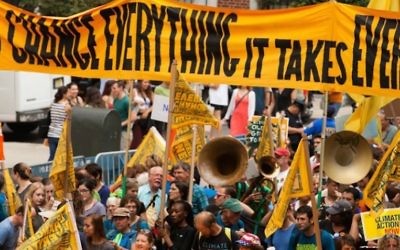 A view of the 2014 People’s Climate March in New York City. (Flickr Commons) 