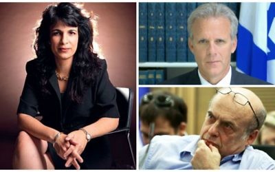 Clockwise, from left: Nitsana Darshan Leitner, Michael Oren, Natan Sharansky. (courtesy)