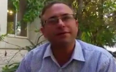 Rabbi Ohad Teharlev, father of Sgt. Elhai Teharlev who was killed on April 2, 2017 in a car-ramming attack in the West Bank, speaks to Channel 2. (Screenshot) Rabbi Ohad Teharlev, father of Sgt. Elhai Teharlev who was killed on April 2, 2017 in a car-ramming attack in the West Bank, speaks to Channel 2. (Screenshot)