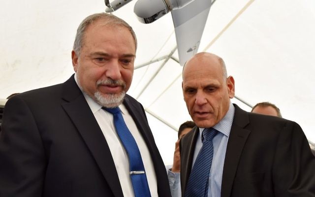 Defense Minister Avigdor Liberman at the inauguration ceremony for a new Elbit defense electronics factory in the southern Israeli town of Arad. April 02, 2017. Photo by Ariel Hermoni/Ministry of Defense Defense Minister Avigdor Liberman at the inauguration ceremony for a new Elbit defense electronics factory in the southern Israeli town of Arad. April 02, 2017. Photo by Ariel Hermoni/Ministry of Defense