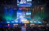 The main stage at the GameIn Pro video game competition in Tel Aviv, April 5, 2017. (Luke Tress/Times of Israel)