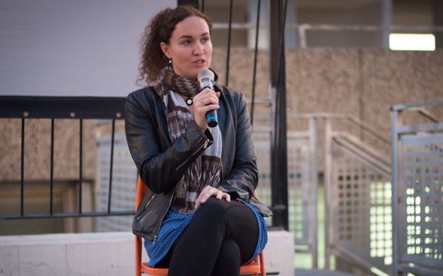 Megan Phelps-Roper, formerly of the Westboro Baptist Church, speaks in Tel Aviv, April 4, 2017. (Luke Tress/Times of Israel) Megan Phelps-Roper, formerly of the Westboro Baptist Church, speaks in Tel Aviv, April 4, 2017. (Luke Tress/Times of Israel)