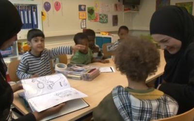 The Al-Azhar Primary School in a suburb of Stockholm, Sweden. (YouTube screenshot) The Al-Azhar Primary School in a suburb of Stockholm, Sweden. (YouTube screenshot)