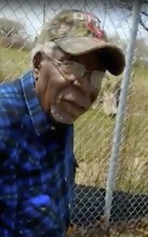 This Sunday, April 16, 2017 frame from video posted on Facebook shows Robert Godwin Sr. in Cleveland, moments before being fatally shot. The search for murder suspect Steve Stephens put authorities in surrounding states on the lookout Monday after police said the man might have left Ohio. (Facebook via AP)