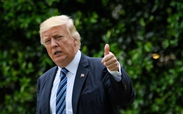 US President Donald Trump on the South Lawn of the White House on May 4, 2017. (AFP Photo/Mandel Ngan) US President Donald Trump on the South Lawn of the White House on May 4, 2017. (AFP Photo/Mandel Ngan)