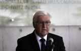 Illustrative: German President Frank-Walter Steinmeier speaks to the press during a visit to the Yad Vashem Holocaust Memorial museum in Jerusalem, on May 7, 2017. (AFP Photo/Menahem Kahana)