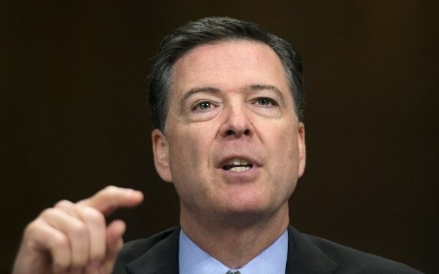 This file photo taken on May 3, 2017 shows FBI Director James Comey as he testifies before the Senate Judiciary Committee on Capitol Hill in Washington, DC. (AFP/ JIM WATSON)