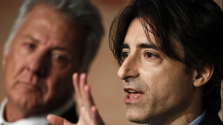 Director Noah Baumbach (R) speaks during a press conference for the film 'The Meyerowitz Stories (New and Selected)' at the 70th edition of the Cannes Film Festival in Cannes, southern France, on May 21, 2017 (Laurent EMMANUEL / AFP) Director Noah Baumbach (R) speaks during a press conference for the film 'The Meyerowitz Stories (New and Selected)' at the 70th edition of the Cannes Film Festival in Cannes, southern France, on May 21, 2017 (Laurent EMMANUEL / AFP)