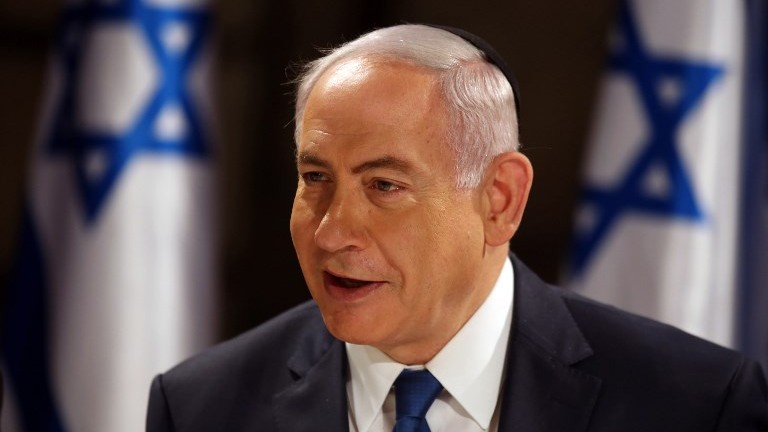 Prime Minister Benjamin Netanyahu at a cabinet meeting held at the Old City of Jerusalem's Western Wall tunnels in honor of the 50th anniversary of Jerusalem Day on May 28, 2017. (AFP Photo/Gali Tibbon) Prime Minister Benjamin Netanyahu at a cabinet meeting held at the Old City of Jerusalem's Western Wall tunnels in honor of the 50th anniversary of Jerusalem Day on May 28, 2017. (AFP Photo/Gali Tibbon)