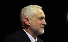 Britain's opposition Labour party Leader Jeremy Corbyn delivers a speech to supporters at a party rally in Glasgow, Scotland, May 28, 2017. (AFP/ANDY BUCHANAN)
