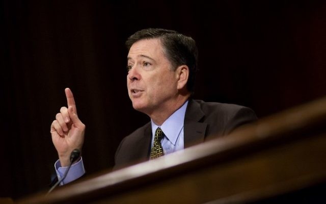 FBI Director James Comey testifies in front of the Senate Judiciary Committee during an oversight hearing on the FBI on Capitol Hill May 3, 2017 in Washington, DC. (Eric Thayer/Getty Images/AFP)