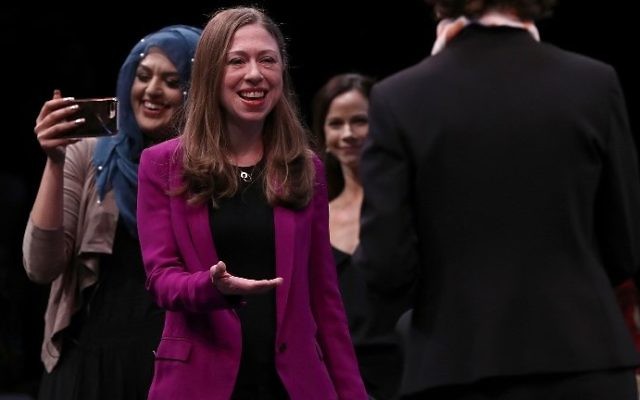 Chelsea Clinton (C, participates in the opening plenary of the Cooperative for Assistance and Relief Everywhere (CARE) 2017 National Conference May 22, 2017 in Washington, DC. (Win McNamee/Getty Images/AFP) Chelsea Clinton (C, participates in the opening plenary of the Cooperative for Assistance and Relief Everywhere (CARE) 2017 National Conference May 22, 2017 in Washington, DC. (Win McNamee/Getty Images/AFP)