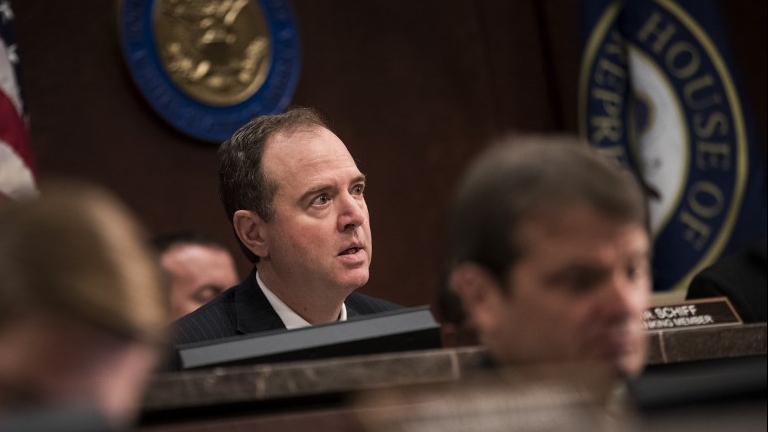 Ranking member Rep. Adam Schiff (D-CA) delivers his opening statement as former Director of the US Central Intelligence Agency (CIA) John Brennan testifies before the House Permanent Select Committee on Intelligence on Capitol Hill, May 23, 2017 in Washington, DC. (Drew Angerer/Getty Images AFP) Ranking member Rep. Adam Schiff (D-CA) delivers his opening statement as former Director of the US Central Intelligence Agency (CIA) John Brennan testifies before the House Permanent Select Committee on Intelligence on Capitol Hill, May 23, 2017 in Washington, DC. (Drew Angerer/Getty Images AFP)