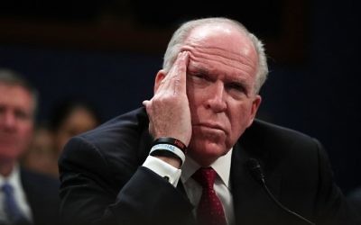 Former director of the US Central Intelligence Agency (CIA) John Brennan testifies before the House Permanent Select Committee on Intelligence on Capitol Hill, May 23, 2017, in Washington, DC. (Alex Wong/Getty Images/ AFP)