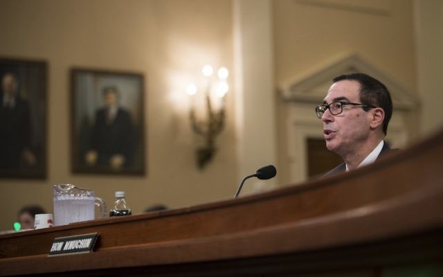 Treasury head Steve Mnuchin testifies during a House Ways and Means Committee hearing concerning the Trump administration's fiscal year 2018 budget proposals, on Capitol Hill, May 24, 2017 in Washington, DC. (Drew Angerer/Getty Images/AFP) Treasury head Steve Mnuchin testifies during a House Ways and Means Committee hearing concerning the Trump administration's fiscal year 2018 budget proposals, on Capitol Hill, May 24, 2017 in Washington, DC. (Drew Angerer/Getty Images/AFP)