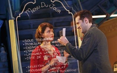 Phillipa Soo and Adam Chanler-Berat in 'Amelie, a New Musical' (Courtesy Joan Marcus, 2017)