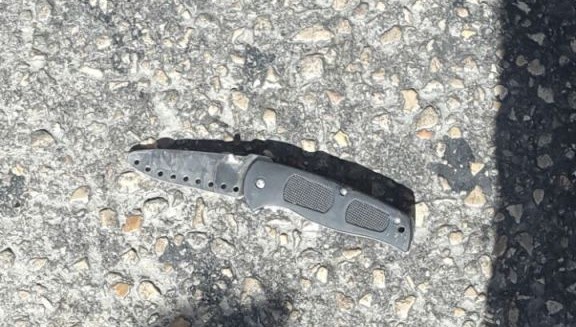 A knife found on a Jewish suspect, believed to have attempted to stab Israeli soldiers in the West Bank before being shot and killed on May 2, 2017 (Israel Police) A knife found on a Jewish suspect, believed to have attempted to stab Israeli soldiers in the West Bank before being shot and killed on May 2, 2017 (Israel Police)