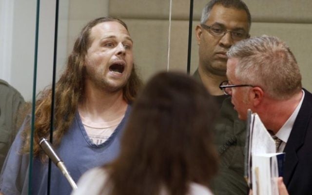 Jeremy Joseph Christian shouts as he is arraigned in Multnomah County Circuit Court in Portland, Ore., Tuesday, May 30, 2017. (Beth Nakamura/The Oregonian via AP, Pool) Jeremy Joseph Christian shouts as he is arraigned in Multnomah County Circuit Court in Portland, Ore., Tuesday, May 30, 2017. (Beth Nakamura/The Oregonian via AP, Pool)