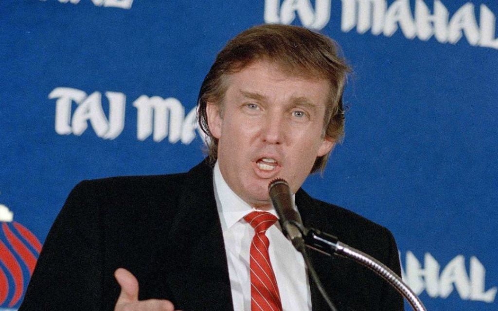 In this Feb. 28, 1989 file photo, real estate mogul Donald Trump speaks during a news conference in New York, announcing the opening of his Taj Mahal Resort Casino in Atlantic City, N.J. (AP Photo/David Cantor, File) In this Feb. 28, 1989 file photo, real estate mogul Donald Trump speaks during a news conference in New York, announcing the opening of his Taj Mahal Resort Casino in Atlantic City, N.J. (AP Photo/David Cantor, File)