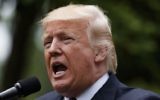 President Donald Trump speaks in the Rose Garden of the White House in Washington, Thursday, May 4, 2017, before signing an executive order aimed at easing an IRS rule limiting political activity for churches. (AP Photo/Evan Vucci)