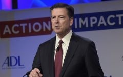 FBI Director James Comey speaks to the Anti-Defamation League National Leadership Summit in Washington, May 8, 2017. (AP Photo/Susan Walsh)