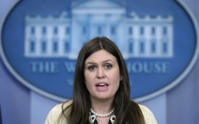 Deputy White House press secretary Sarah Huckabee Sanders speaks during the daily briefing at the White House in Washington, Wednesday, May 10, 2017. (AP Photo/Susan Walsh) Deputy White House press secretary Sarah Huckabee Sanders speaks during the daily briefing at the White House in Washington, Wednesday, May 10, 2017. (AP Photo/Susan Walsh)