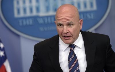 National Security Adviser H.R. McMaster speaks during a briefing at the White House in Washington, Tuesday, May 16, 2017. (AP Photo/Susan Walsh)