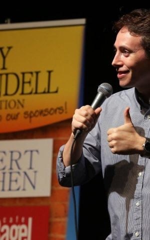 Comedian Avi Liberman takes pride in the Comedy for Koby tours he's arranged since 2008 in Israel, putting the country on the map for American comedians (Courtesy Yissachar Ruas)
