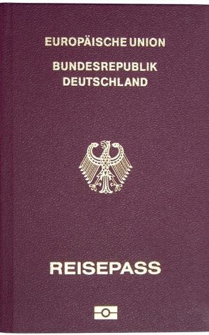 German biometric passport of November 2006 in high resolution. (Public doman, Wikimedia commons)