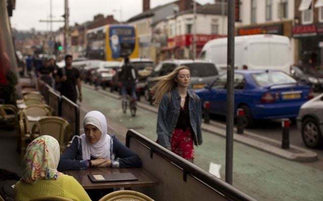 Illustrative: Two women sit in a bar in Manchester, Britain, May 24, 2017. (AP Photo/Emilio Morenatti) Illustrative: Two women sit in a bar in Manchester, Britain, May 24, 2017. (AP Photo/Emilio Morenatti)