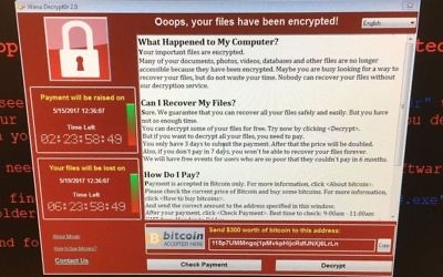 This image provided by the Twitter page of @fendifille shows a computer at Greater Preston CCG as Britain's National Health Service is investigating 'an issue with IT' on Friday May 12, 2017. (@fendifille via AP)