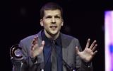 In this April 14, 2016 file photo, actor Jesse Eisenberg accepts the Male Star of the Year award during the CinemaCon 2016 Big Screen Achievement Awards n Las Vegas. (Photo by Chris Pizzello/Invision/AP, File)