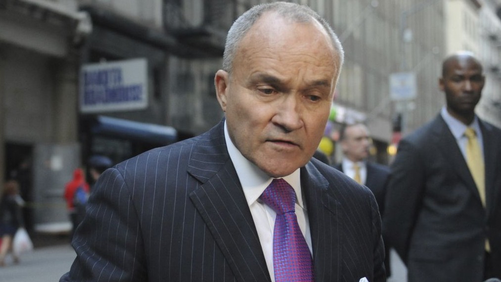 In this April 26, 2013, photo, Raymond Kelly speaks to the media opposite 51 Park Place in New York. (AP/Louis Lanzano) In this April 26, 2013, photo, Raymond Kelly speaks to the media opposite 51 Park Place in New York. (AP/Louis Lanzano)