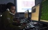 Illustrative. An IDF soldier from the C4I Corps types on a computer. (IDF Spokesperson's Unit)