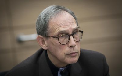 Knesset member Nachman Shai, a former chair of the Israel Broadcasting Authority, fought to keep the English news channel on air (Yonatan Sindel/Flash 90)